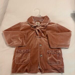 Little Bear Smocks Velvet Jacket